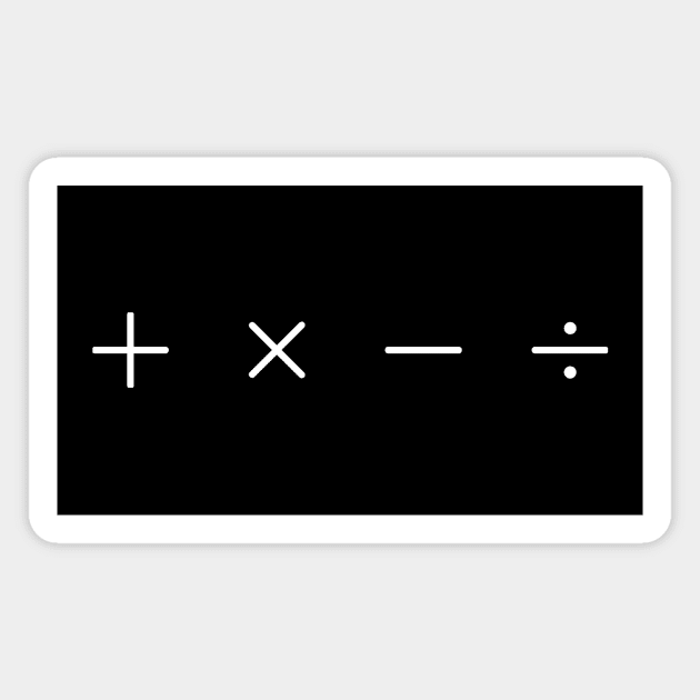 Mathematics Sign design by minimal DM Magnet by Minimal DM
